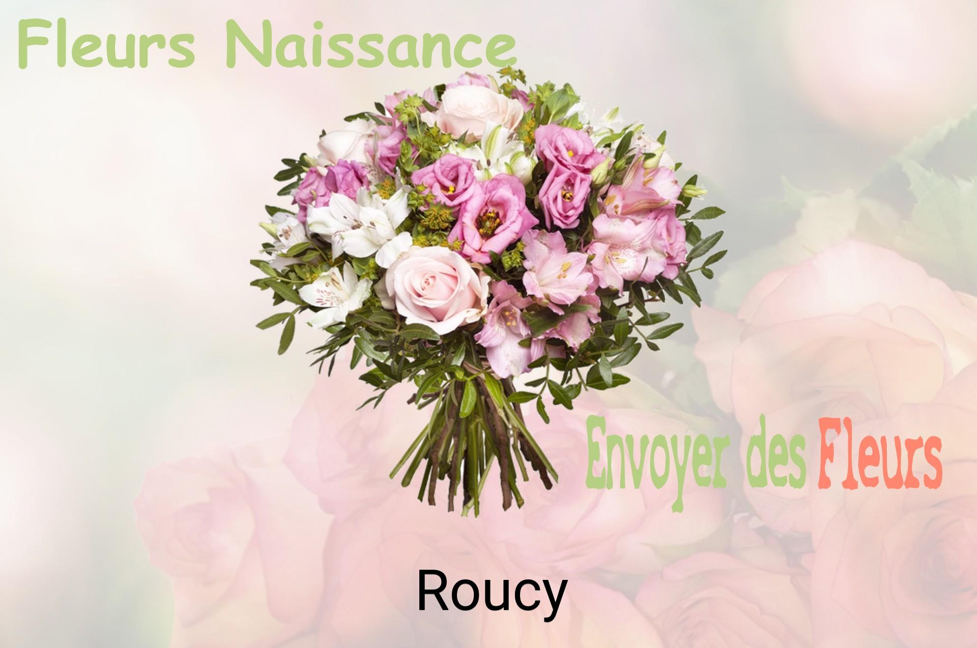 Bouquet de fleurs de naissance livré à Roucy